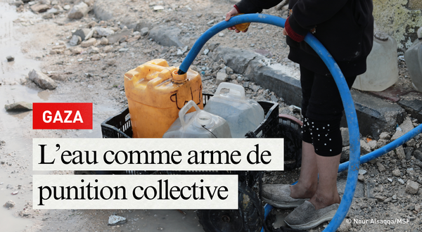 Gaza : l'eau comme arme de punition collective